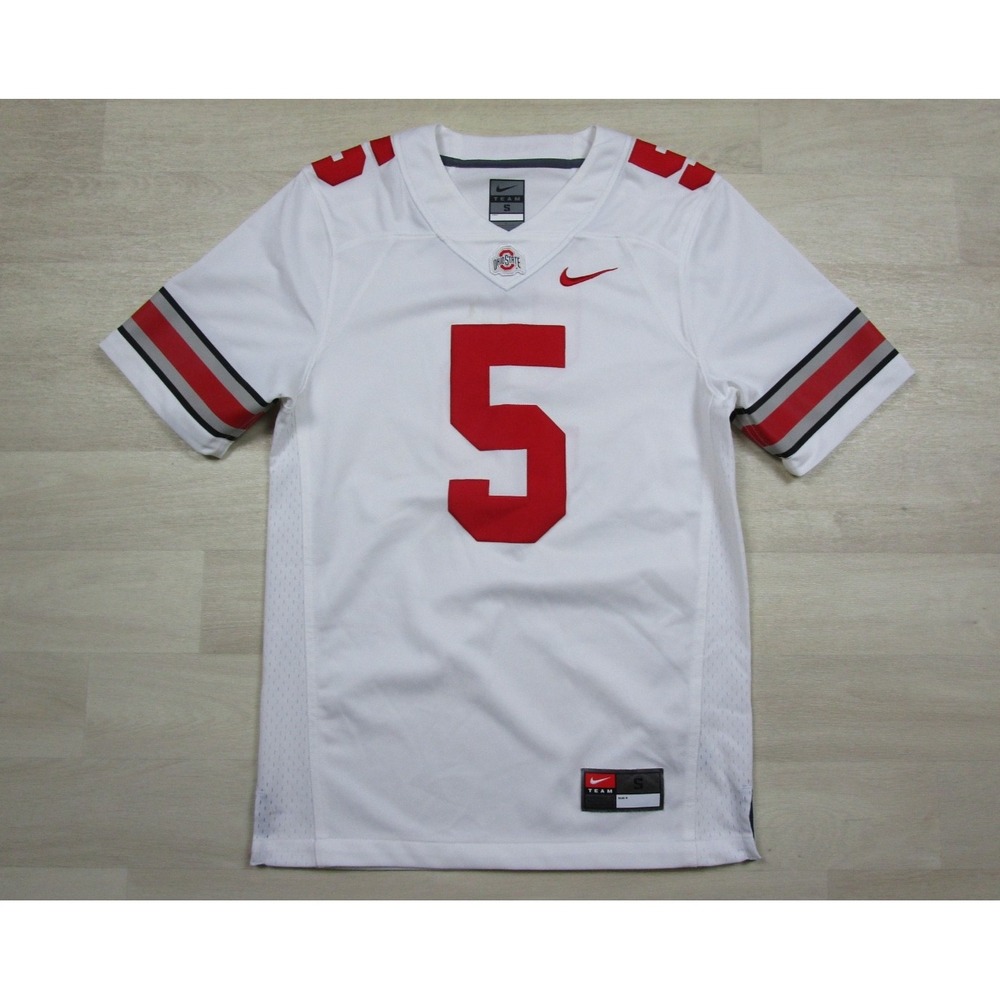 Nike Ohio State Buckeyes #5 Football Jersey Men's (S) White Braxton Miller FA14